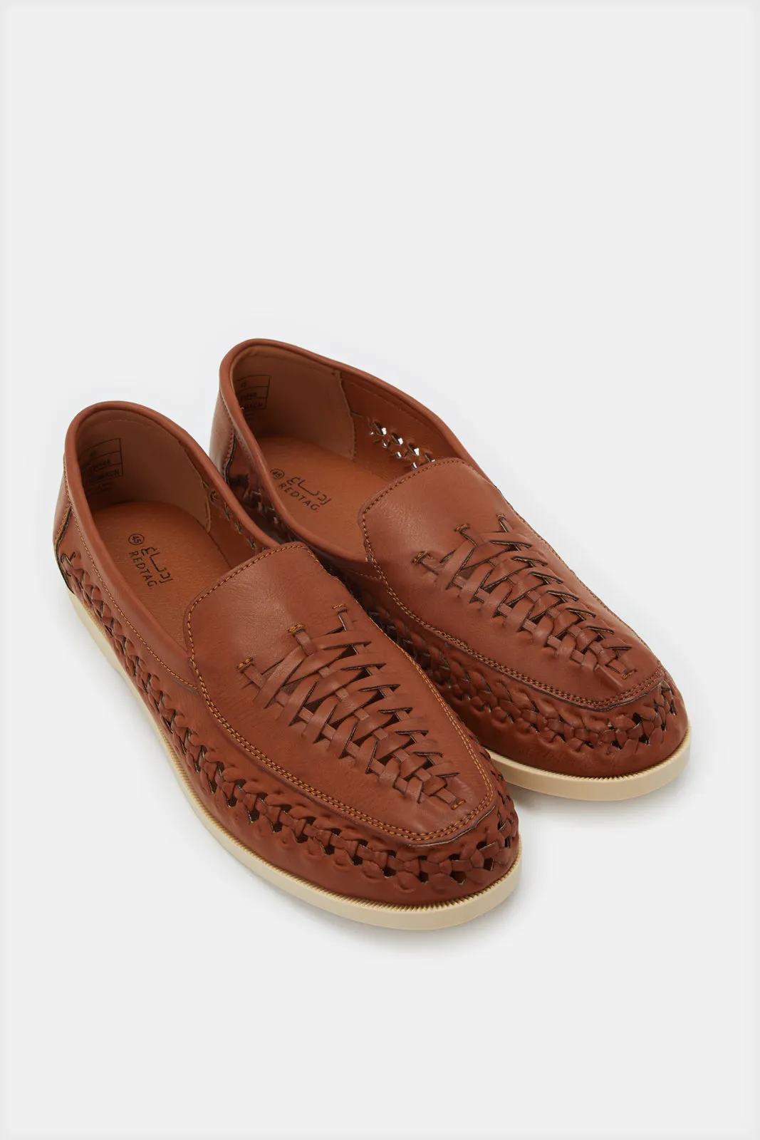 Men Brown Woven Loafer