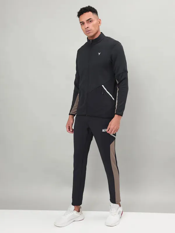 Men Solid Slim Fit Tracksuits with ELASTO LITE