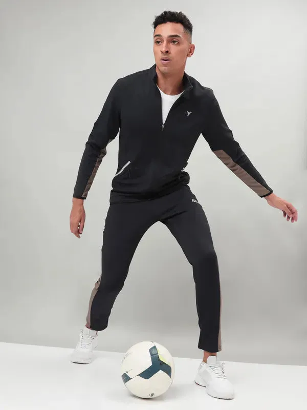 Men Solid Slim Fit Tracksuits with ELASTO LITE