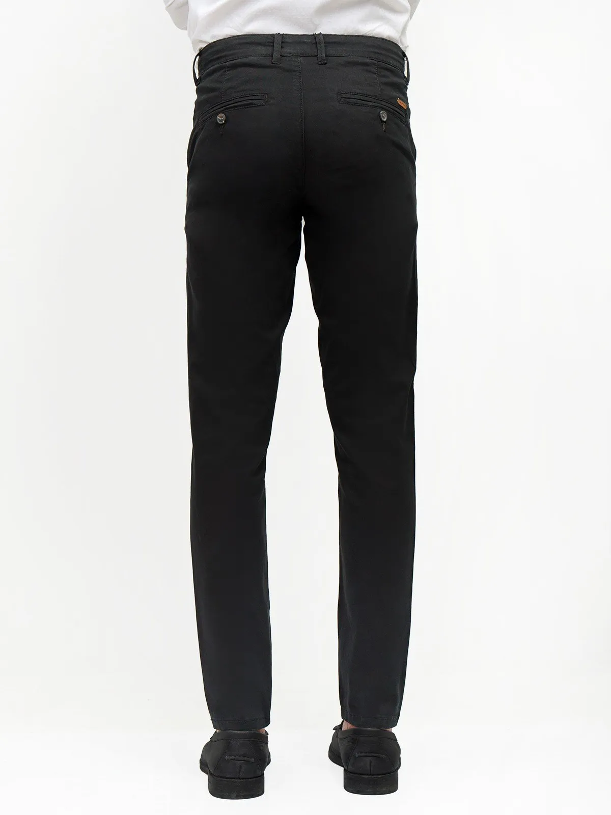 Men's Black Chino Pant - EMBCP21-017