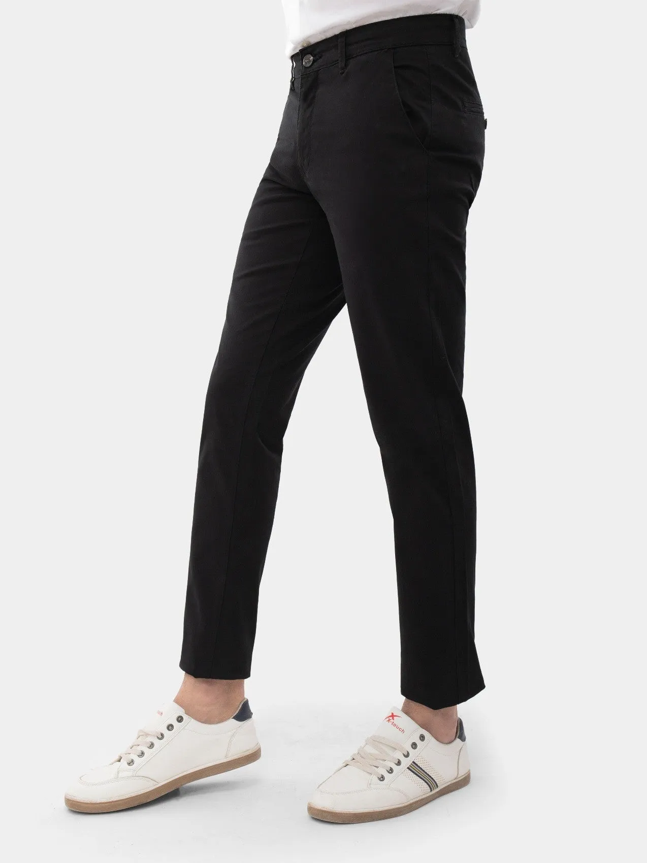 Men's Black Chino Pant - EMBCP21-017