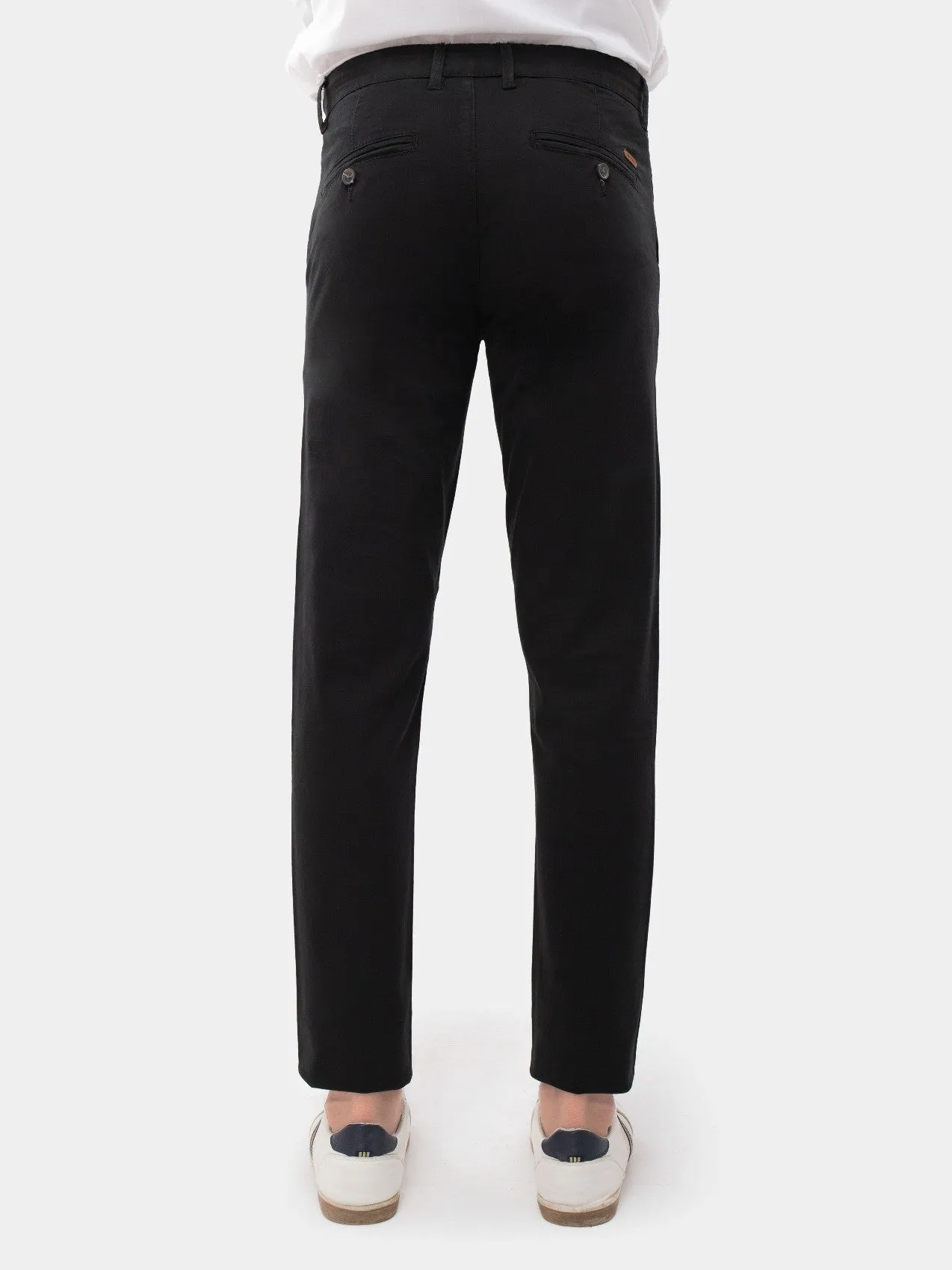 Men's Black Chino Pant - EMBCP21-017