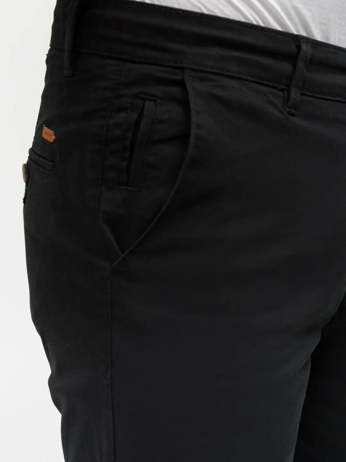 Men's Black Chino Pant - EMBCP21-017