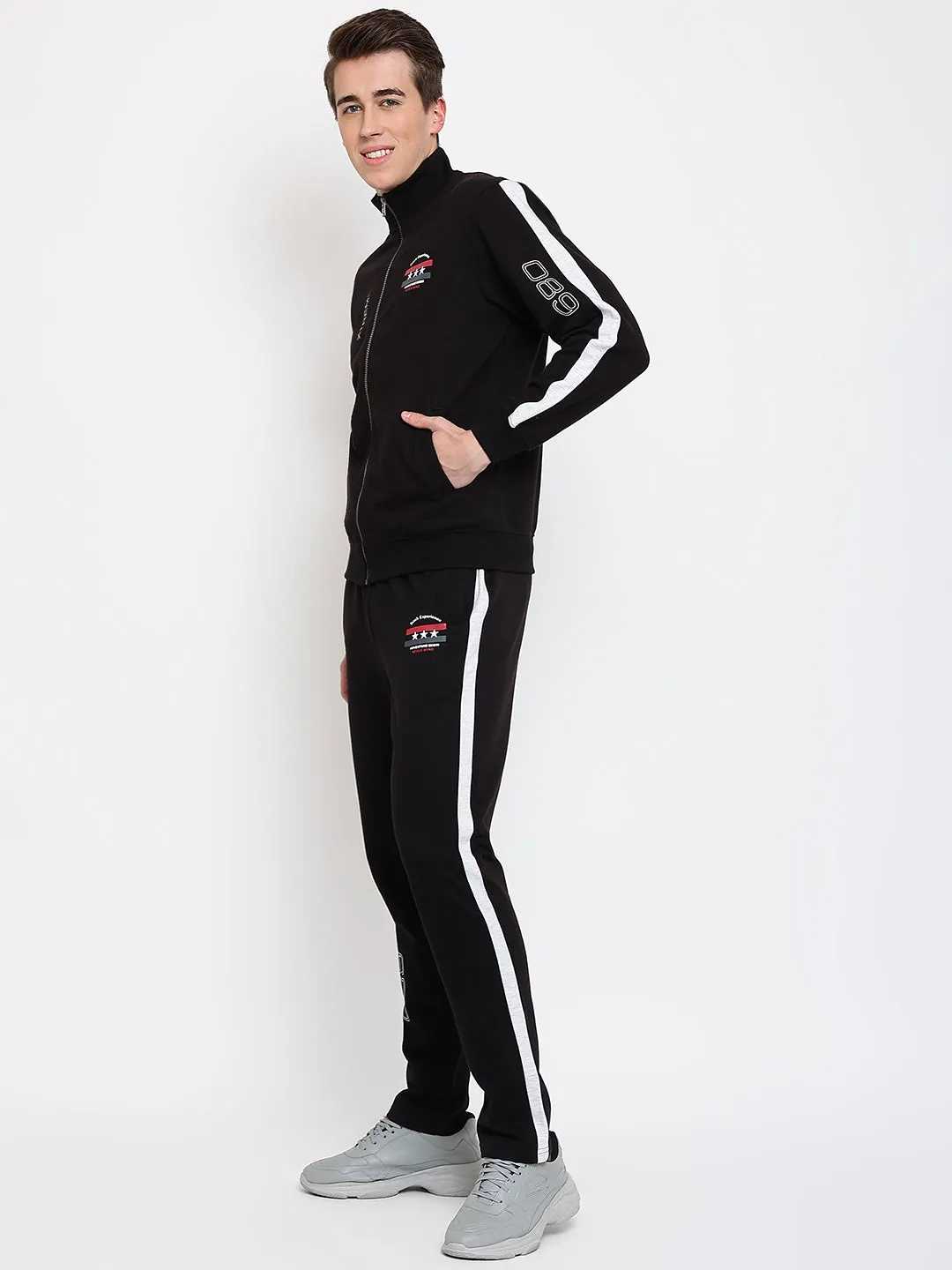 Mens Black Track Suit