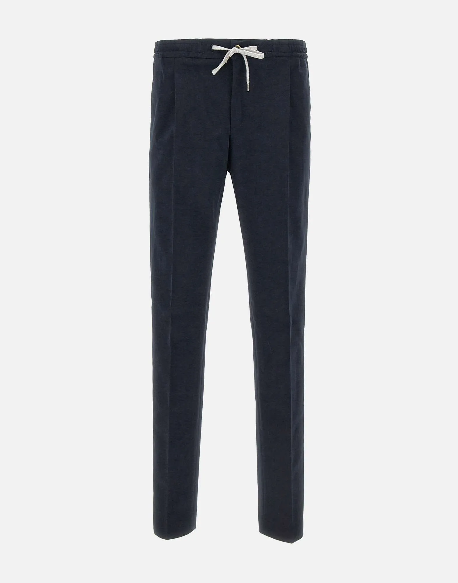 Men's Blue Cotton Cashmere Trousers