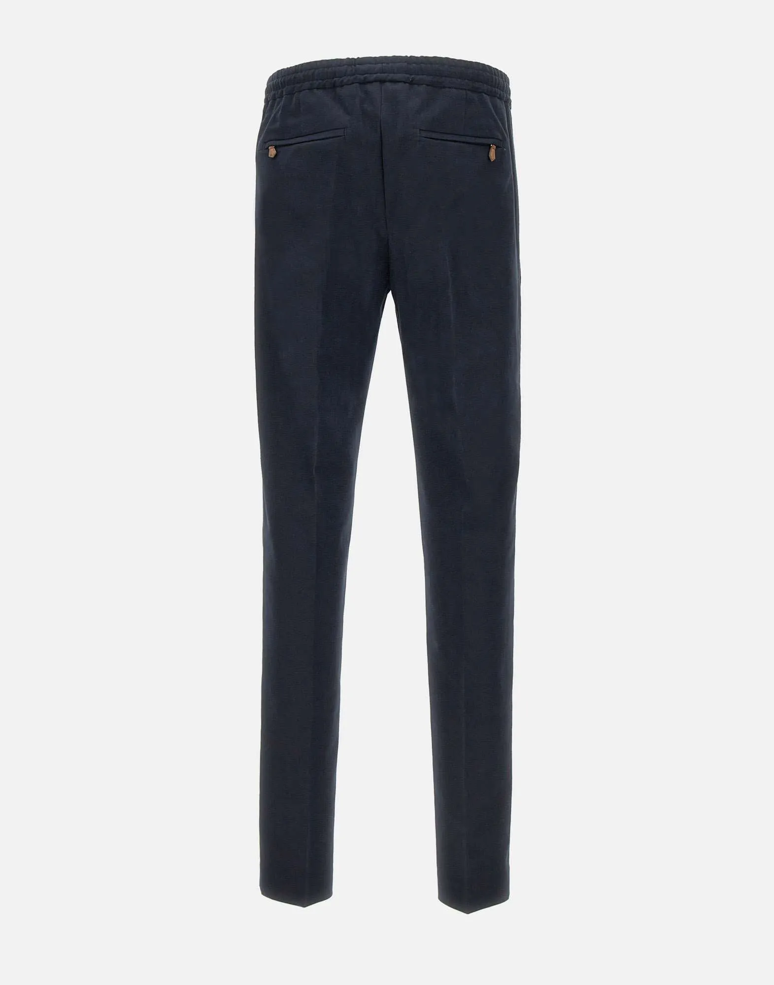 Men's Blue Cotton Cashmere Trousers