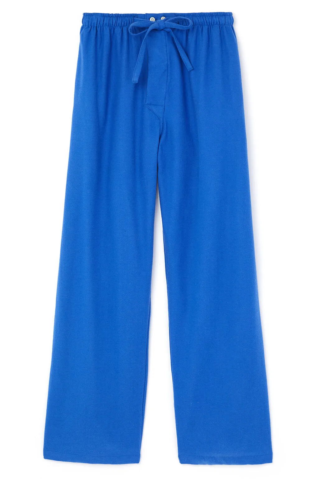 Men's Brushed Cotton Pyjama Trousers - Bright Blue
