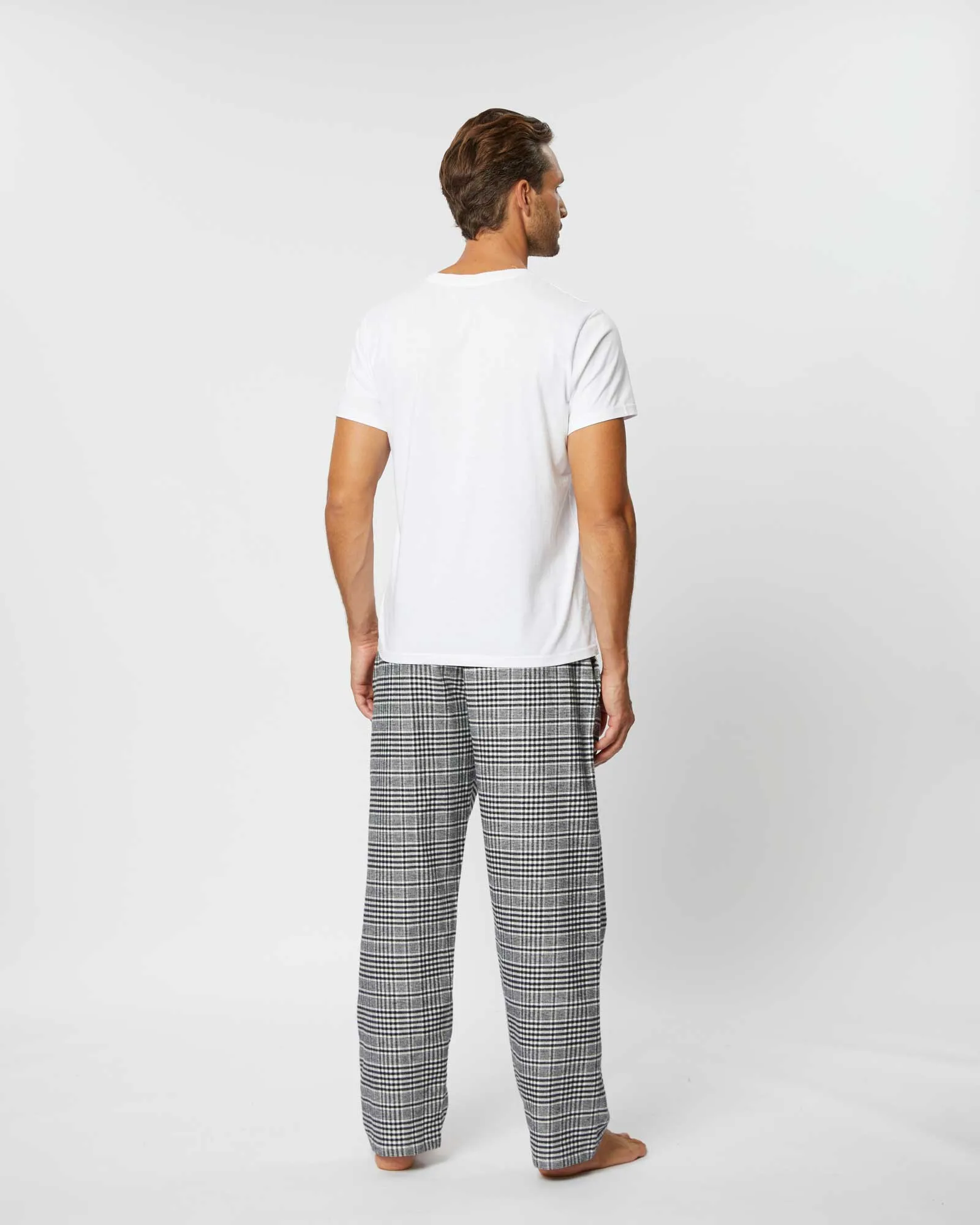 Men's Brushed Cotton Pyjama Trousers - Falstone Check