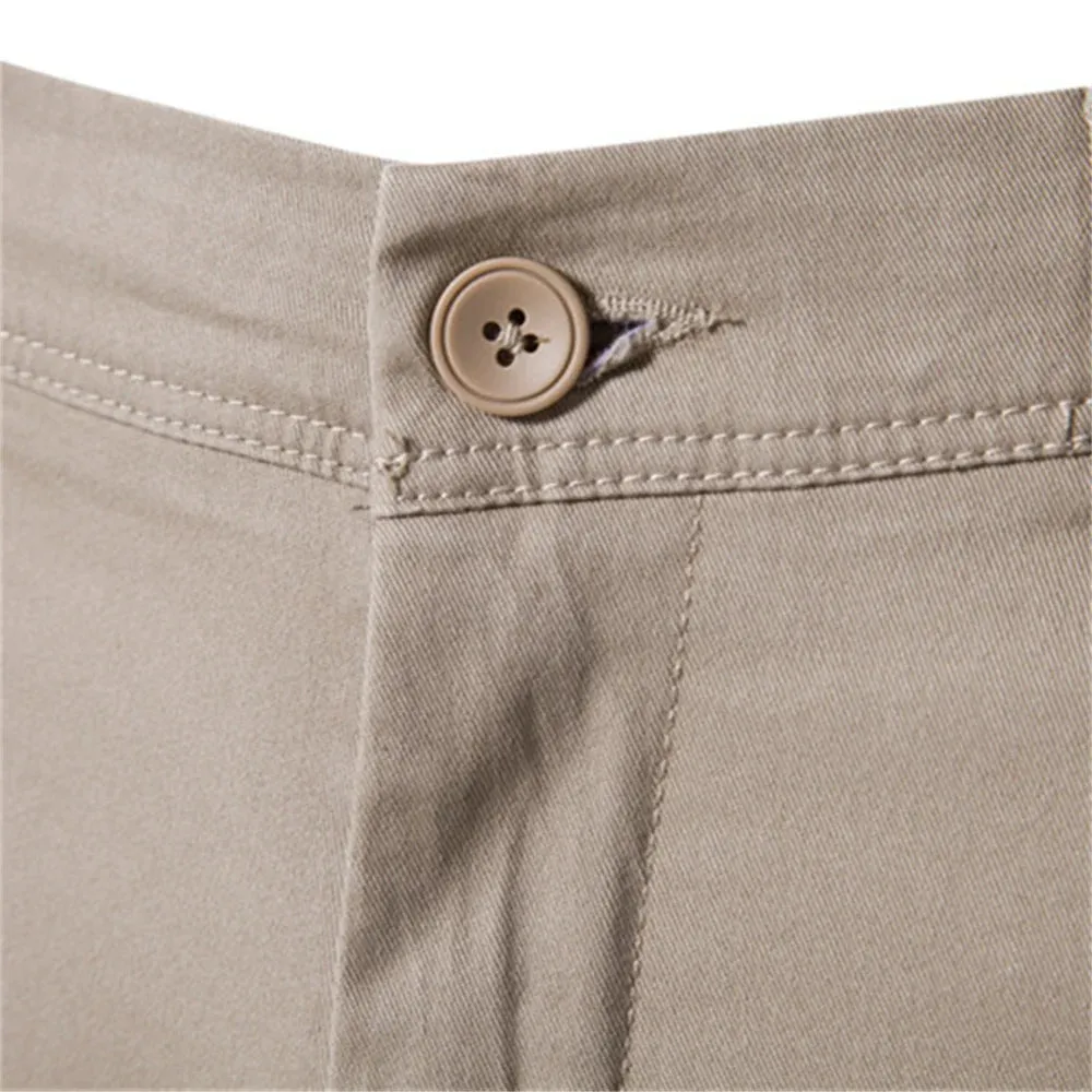 Men's Casual Cotton Slim Fit Trousers