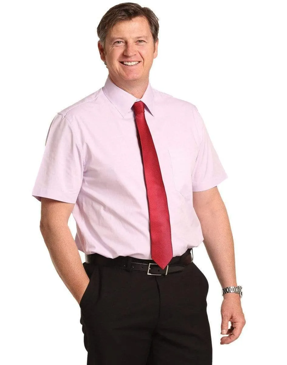 Men's CVC Oxford Short Sleeve Shirt M7040S