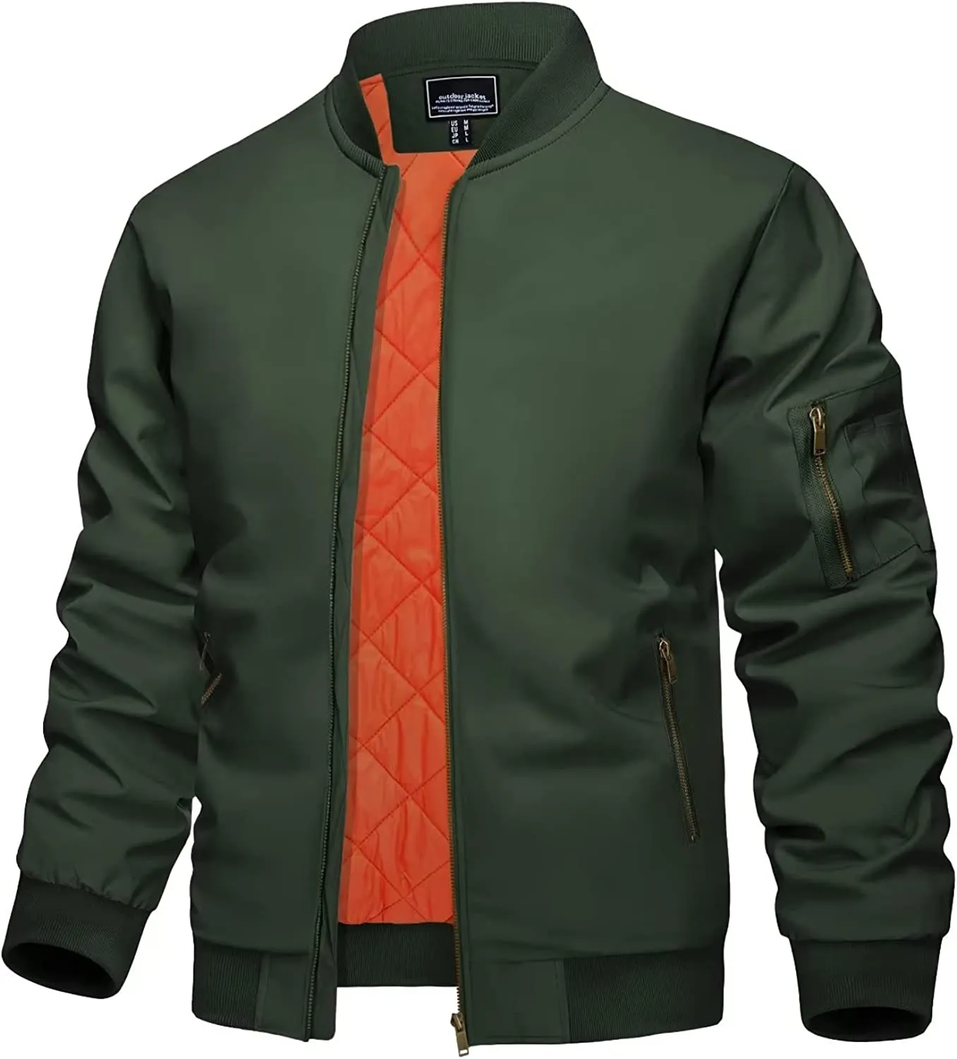 Men's Jacket Casual Windproof Bomber Jackets