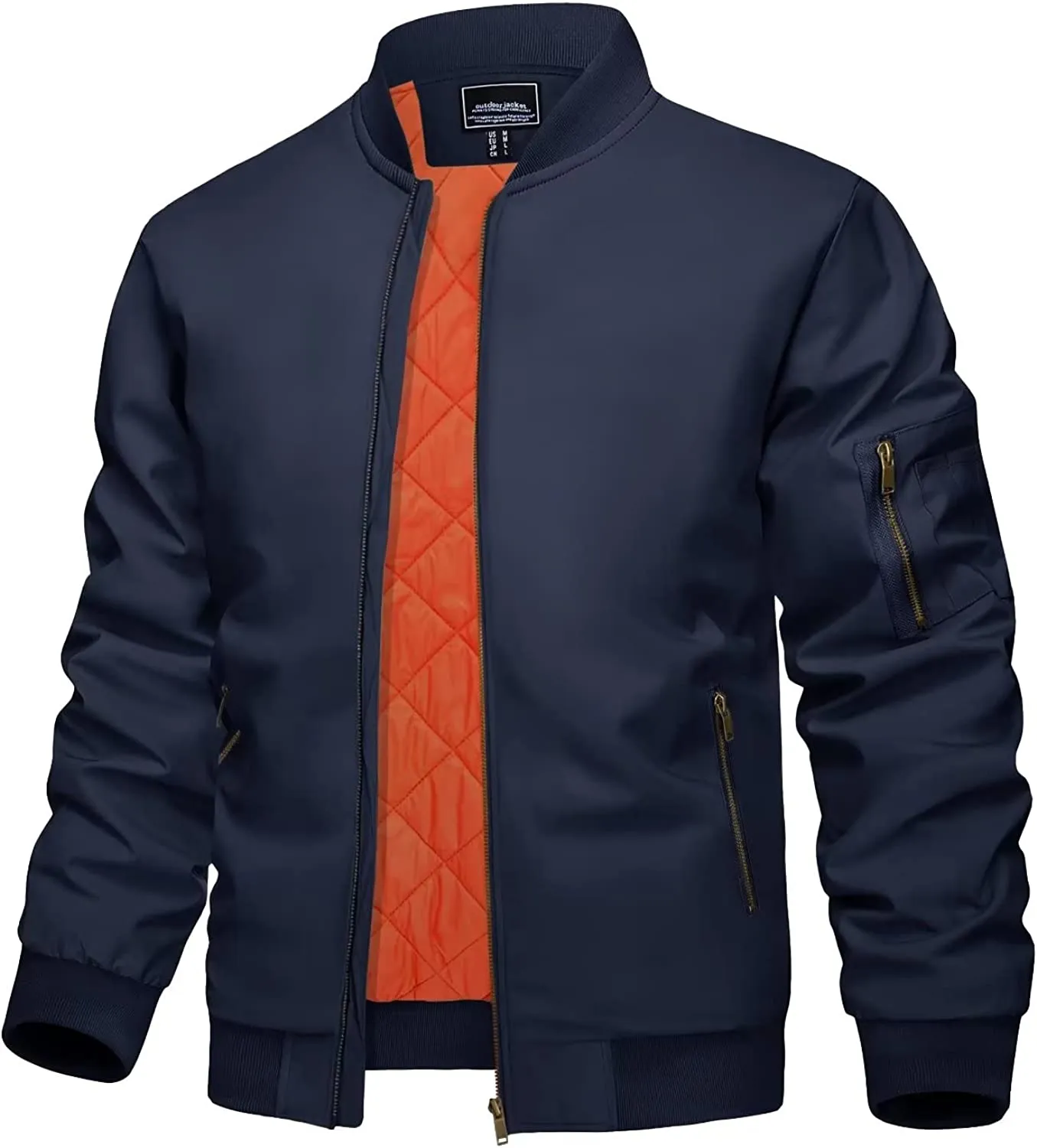 Men's Jacket Casual Windproof Bomber Jackets