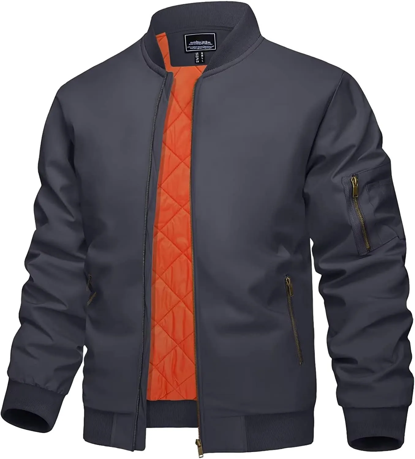 Men's Jacket Casual Windproof Bomber Jackets