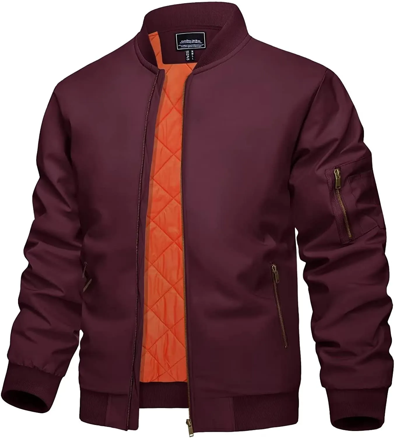 Men's Jacket Casual Windproof Bomber Jackets