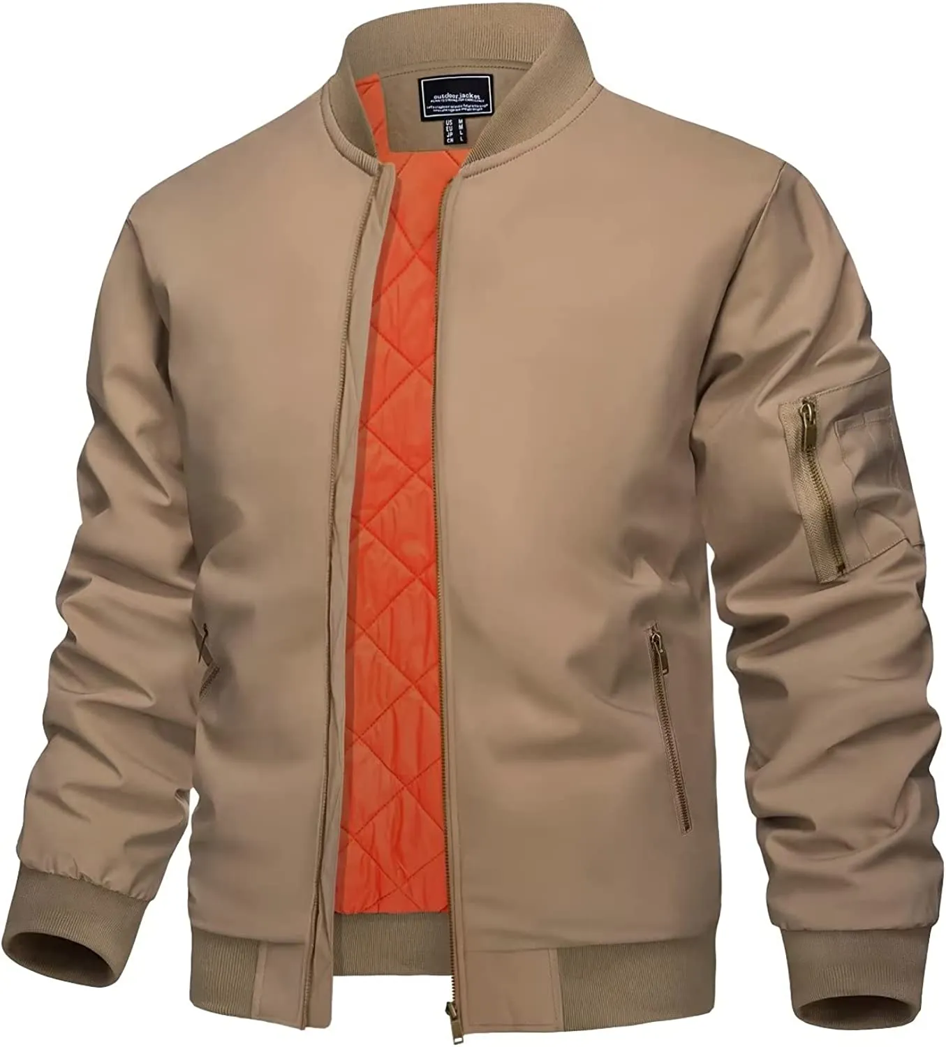 Men's Jacket Casual Windproof Bomber Jackets