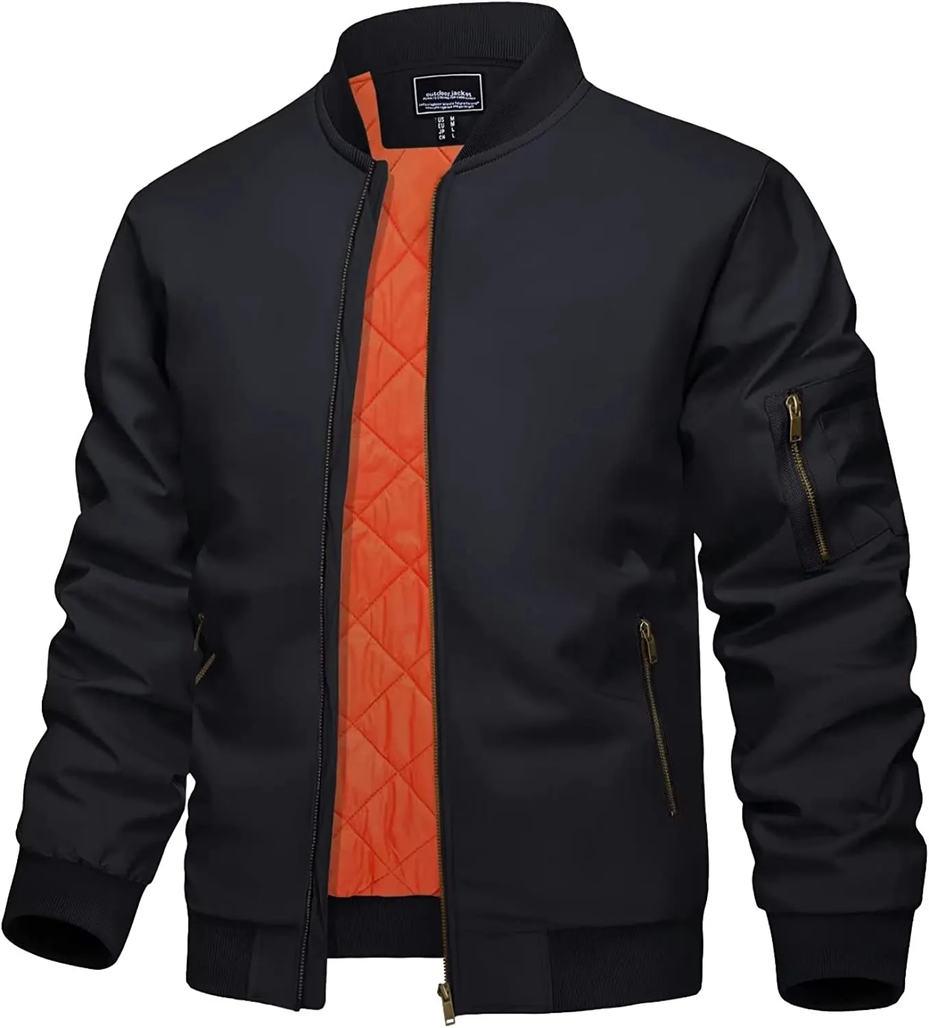 Men's Jacket Casual Windproof Bomber Jackets