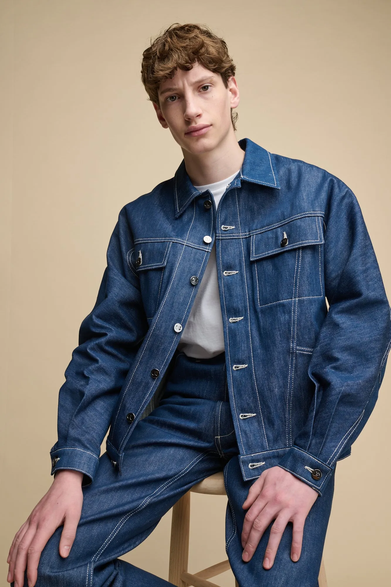 Men's Joe Denim Jacket - Blue