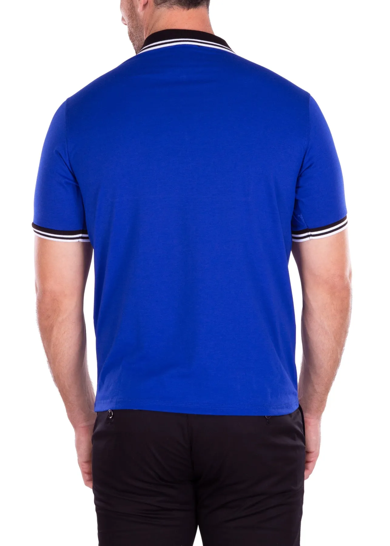 MEN'S POLO SHIRT | MODERN FIT EUROPEAN DESIGN WHITE | 218219 | CLEARANCE