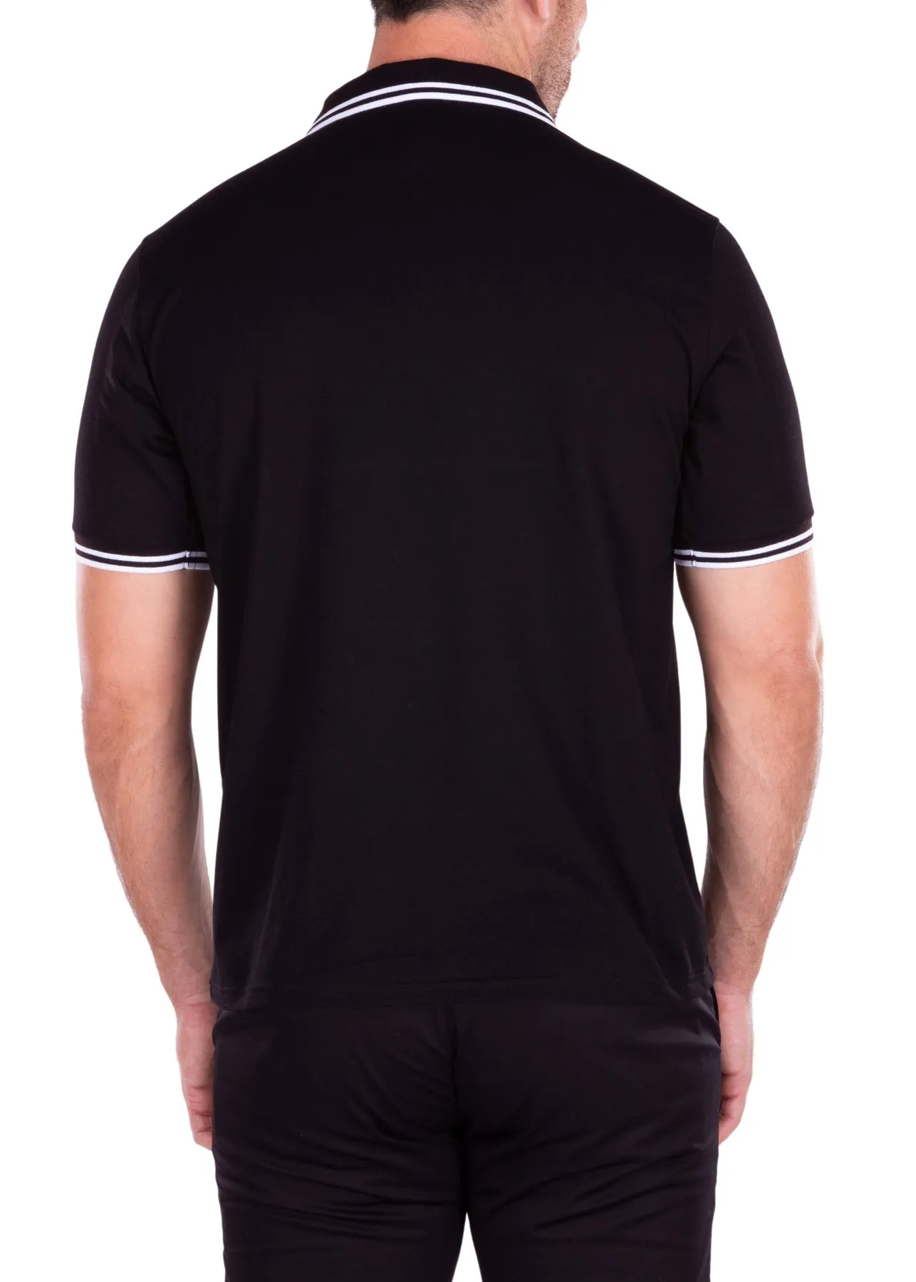 MEN'S POLO SHIRT | MODERN FIT EUROPEAN DESIGN WHITE | 218219 | CLEARANCE
