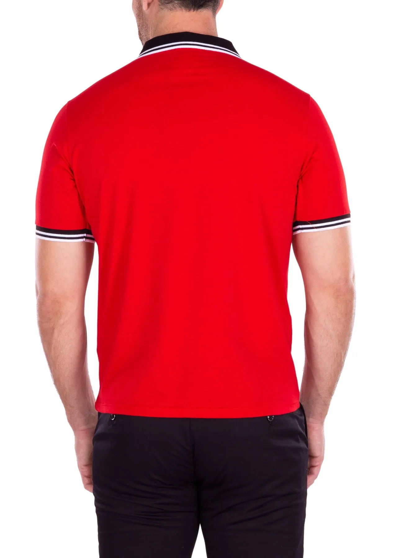 MEN'S POLO SHIRT | MODERN FIT EUROPEAN DESIGN WHITE | 218219 | CLEARANCE
