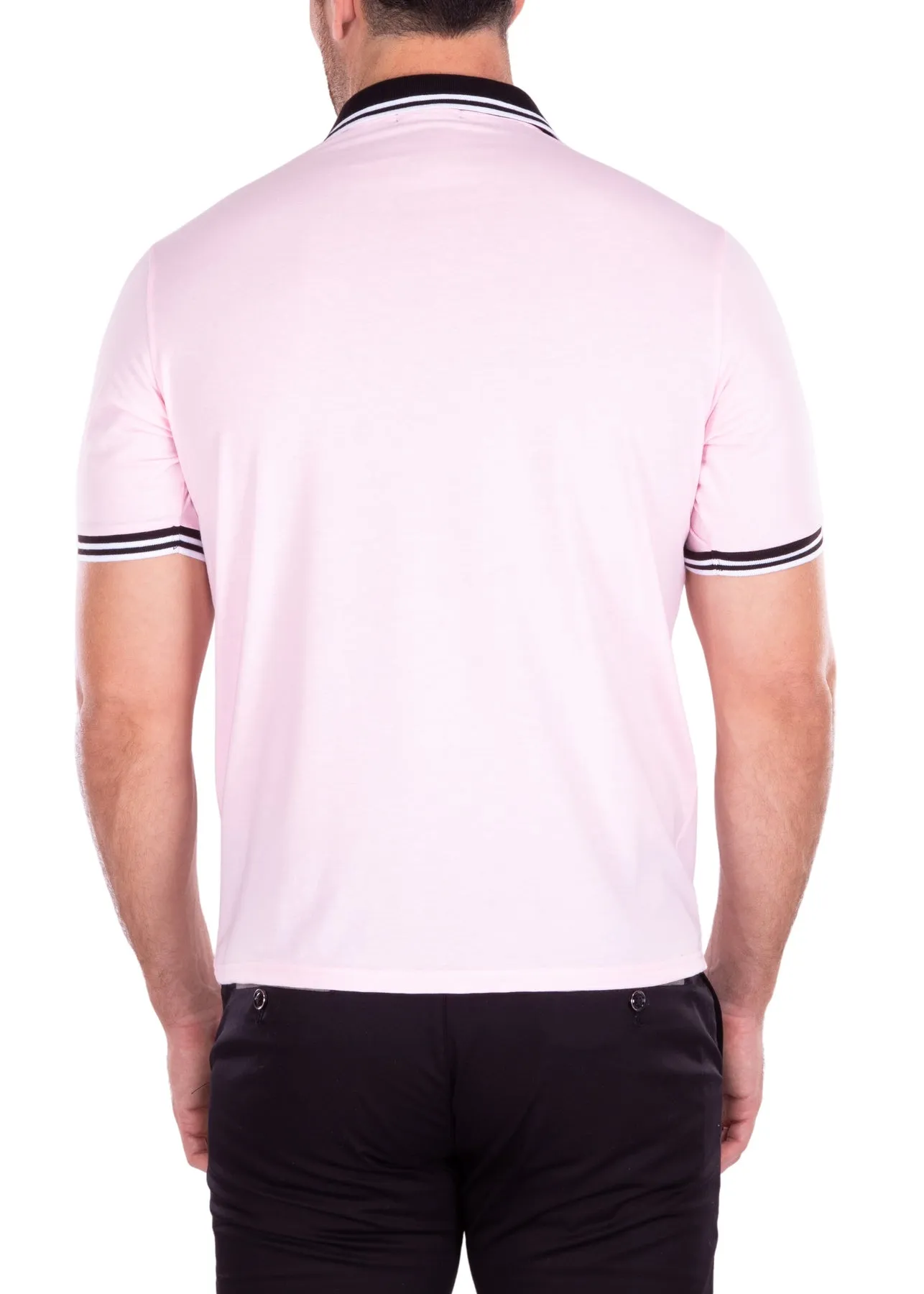 MEN'S POLO SHIRT | MODERN FIT EUROPEAN DESIGN WHITE | 218219 | CLEARANCE