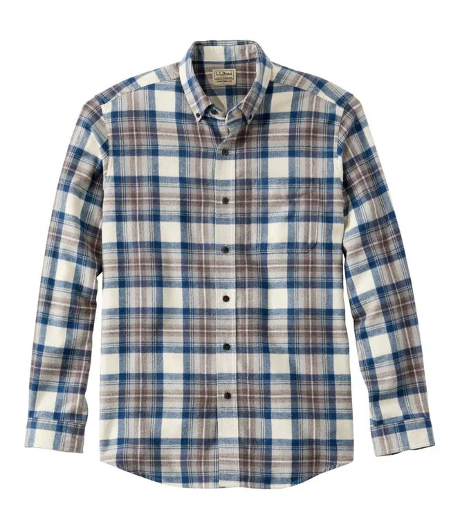 Men's Scotch Plaid Flannel Shirt, Traditional Fit