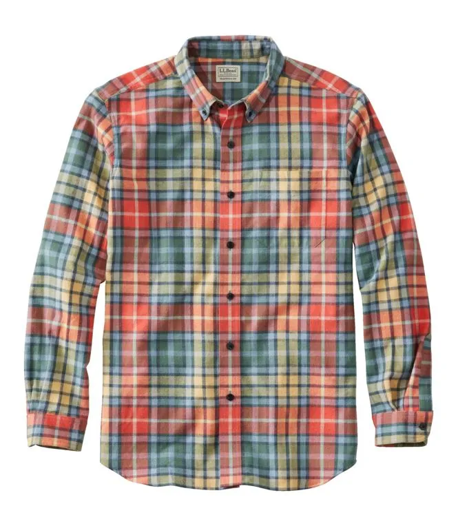 Men's Scotch Plaid Flannel Shirt, Traditional Fit