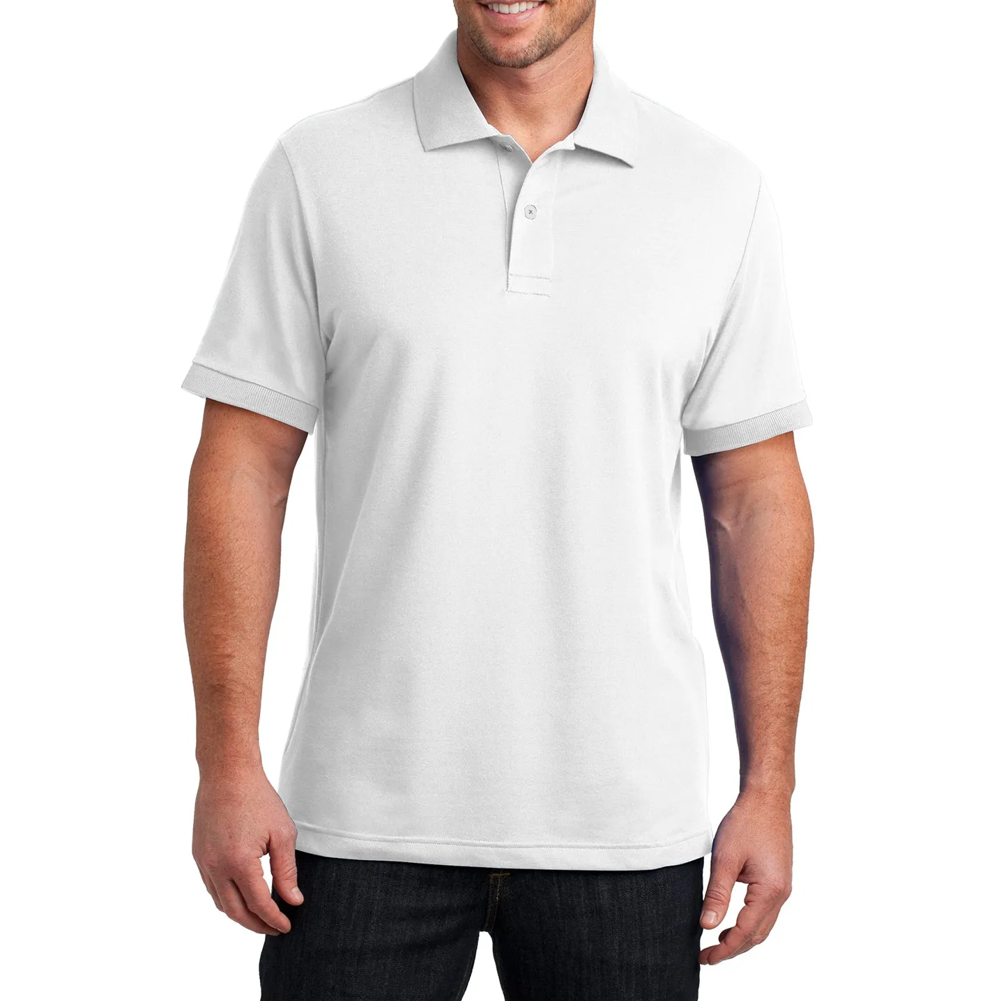 Men's Stretch Pique Polo