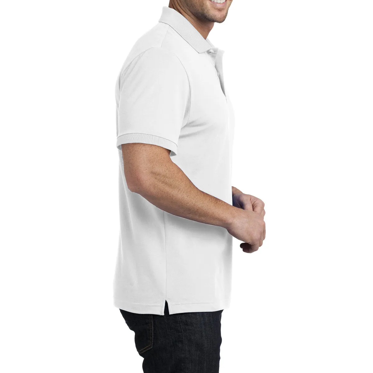 Men's Stretch Pique Polo