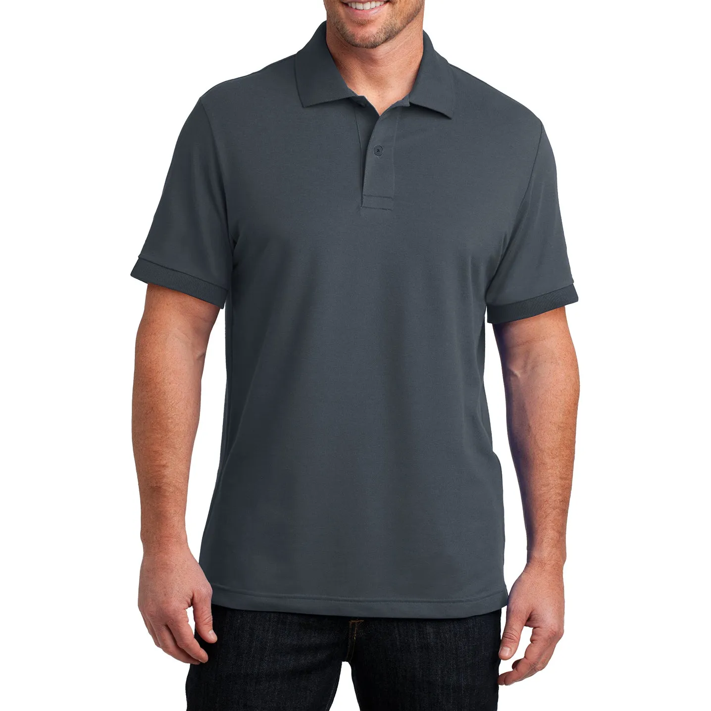 Men's Stretch Pique Polo