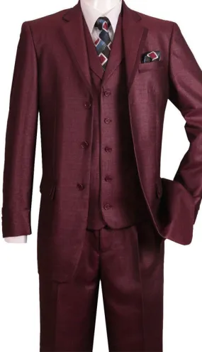 Milano Moda 5909-BUR Mens Suit