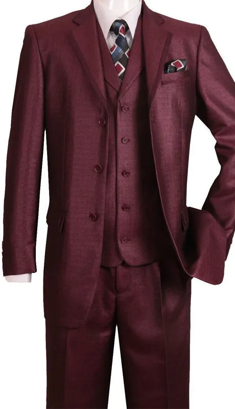 Milano Moda 5909-BUR Mens Suit