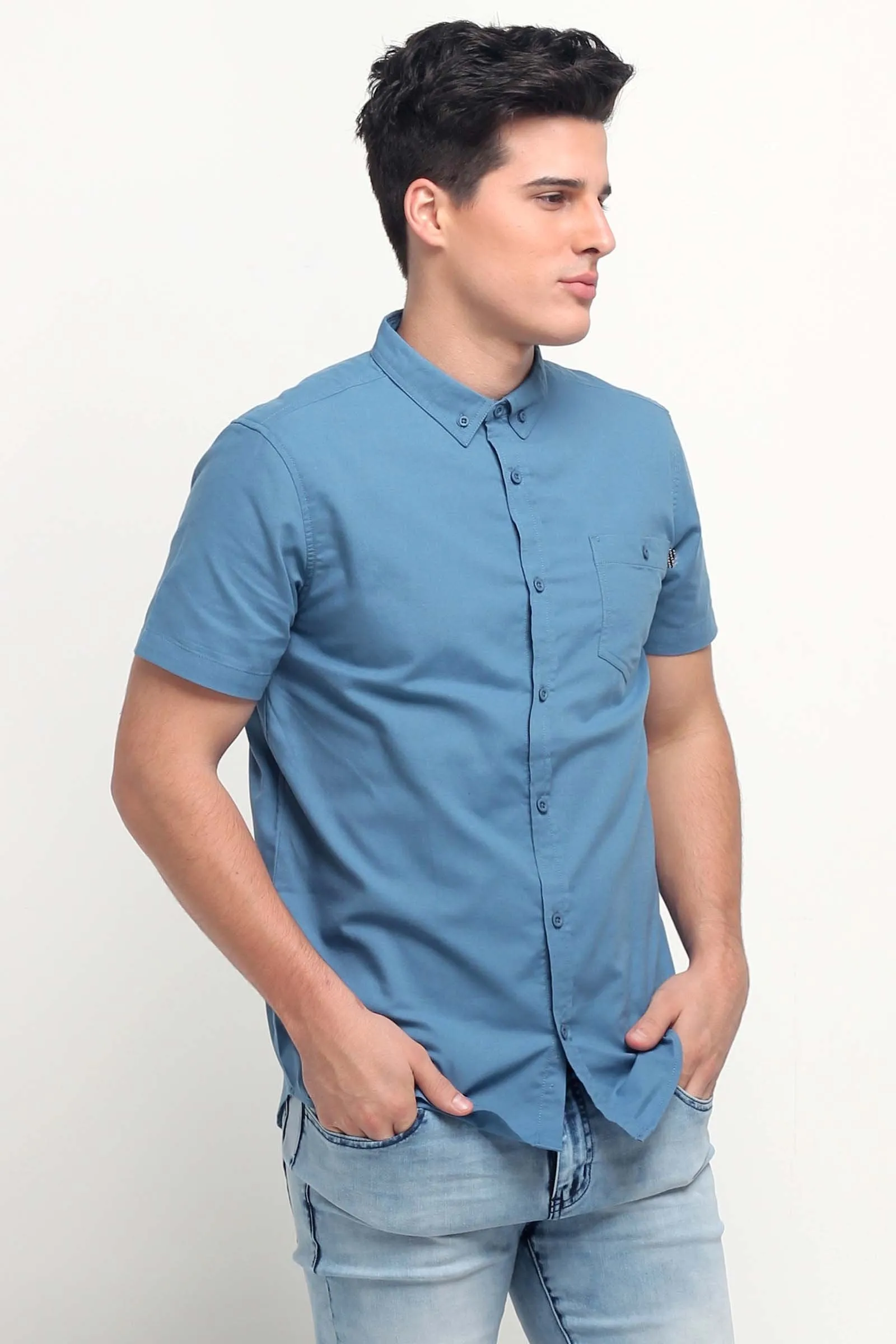 Oxford Shirt With Pocket Detail