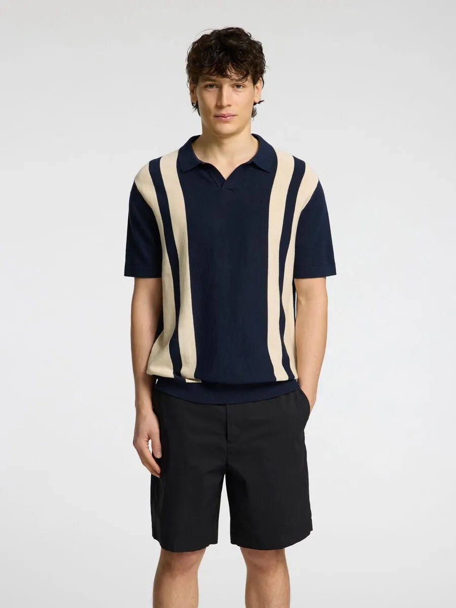 SEL16096197 Mattis Linen Blend Polo