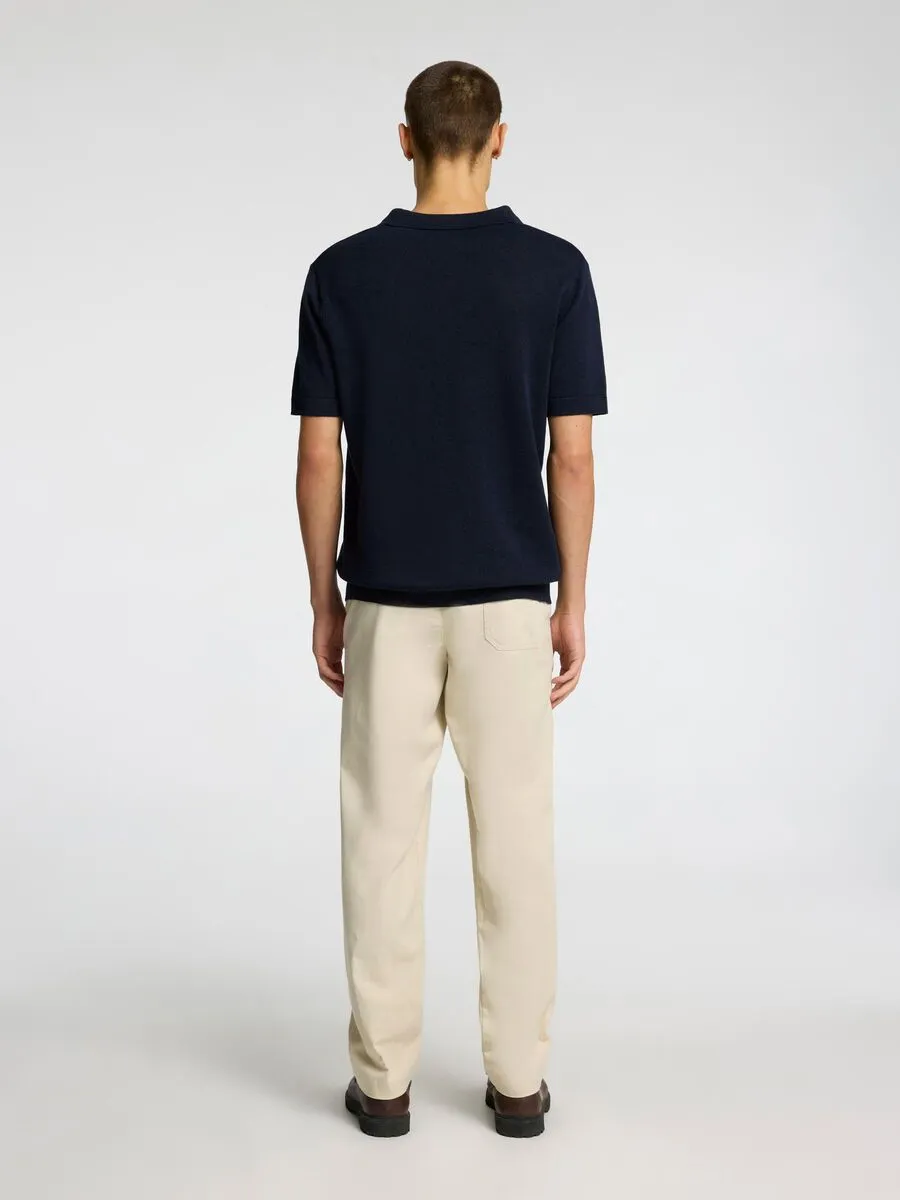 SEL16096197 Mattis Linen Blend Polo