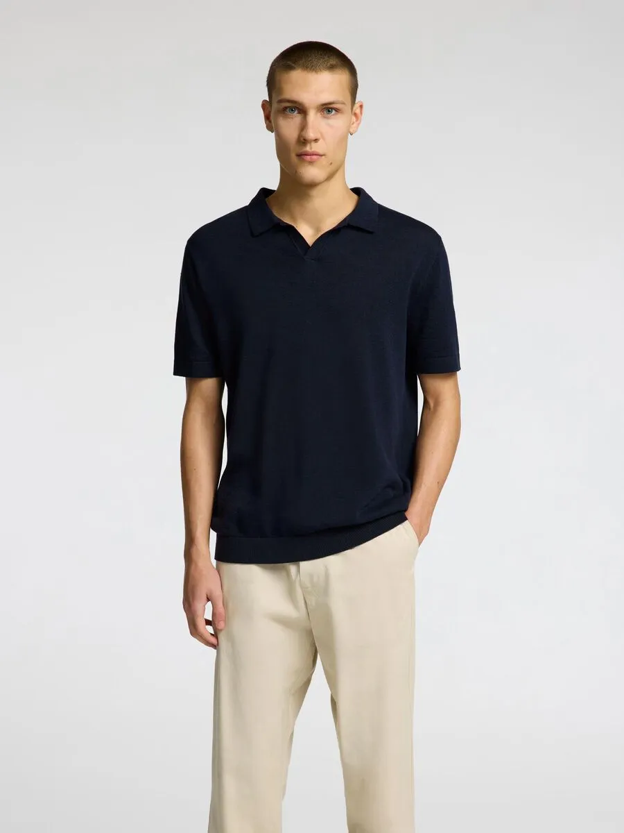 SEL16096197 Mattis Linen Blend Polo