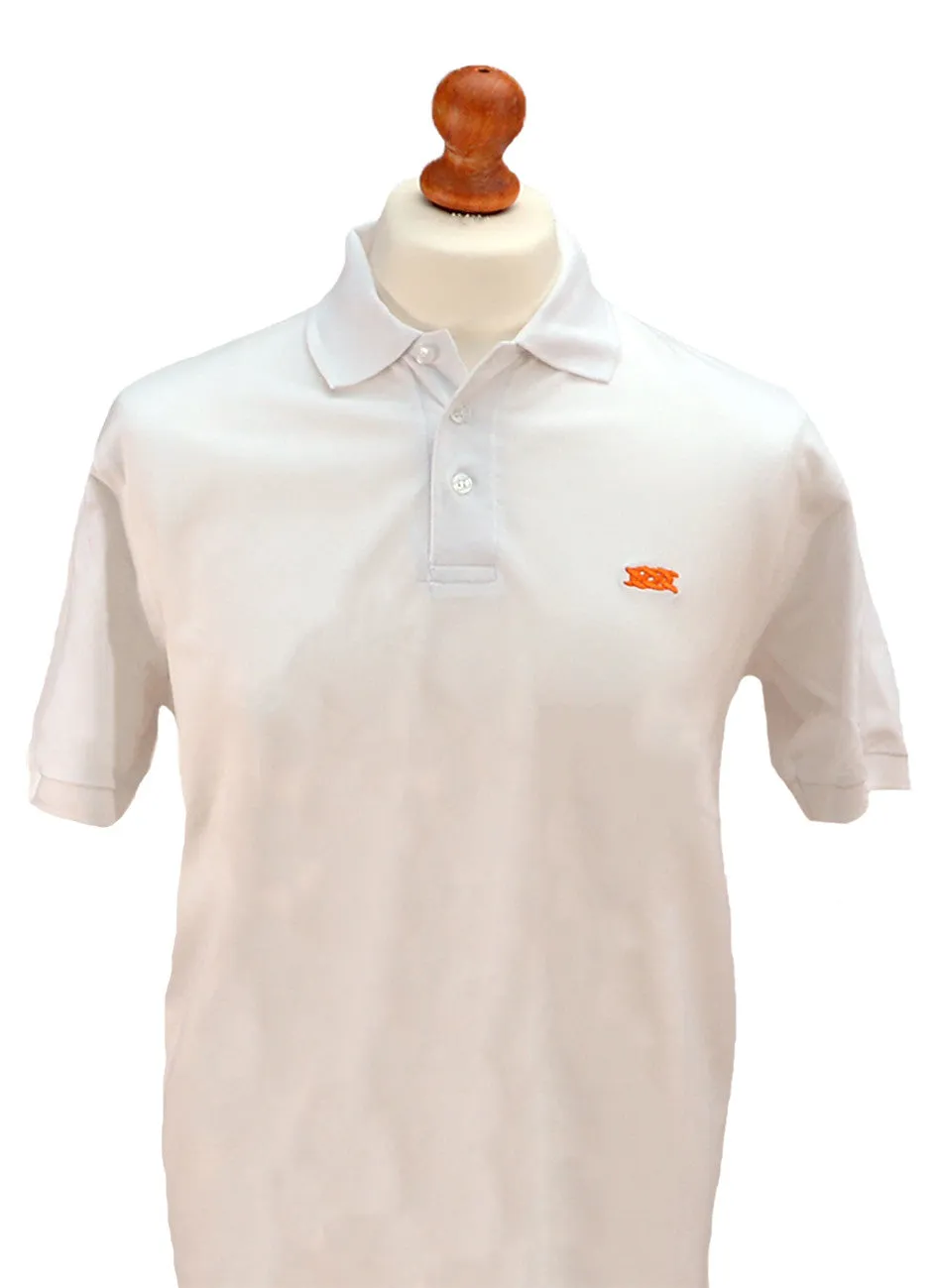 Southern Marine's Men's Pique Cotton Polo Shirt - The White Badger    ON SALE
