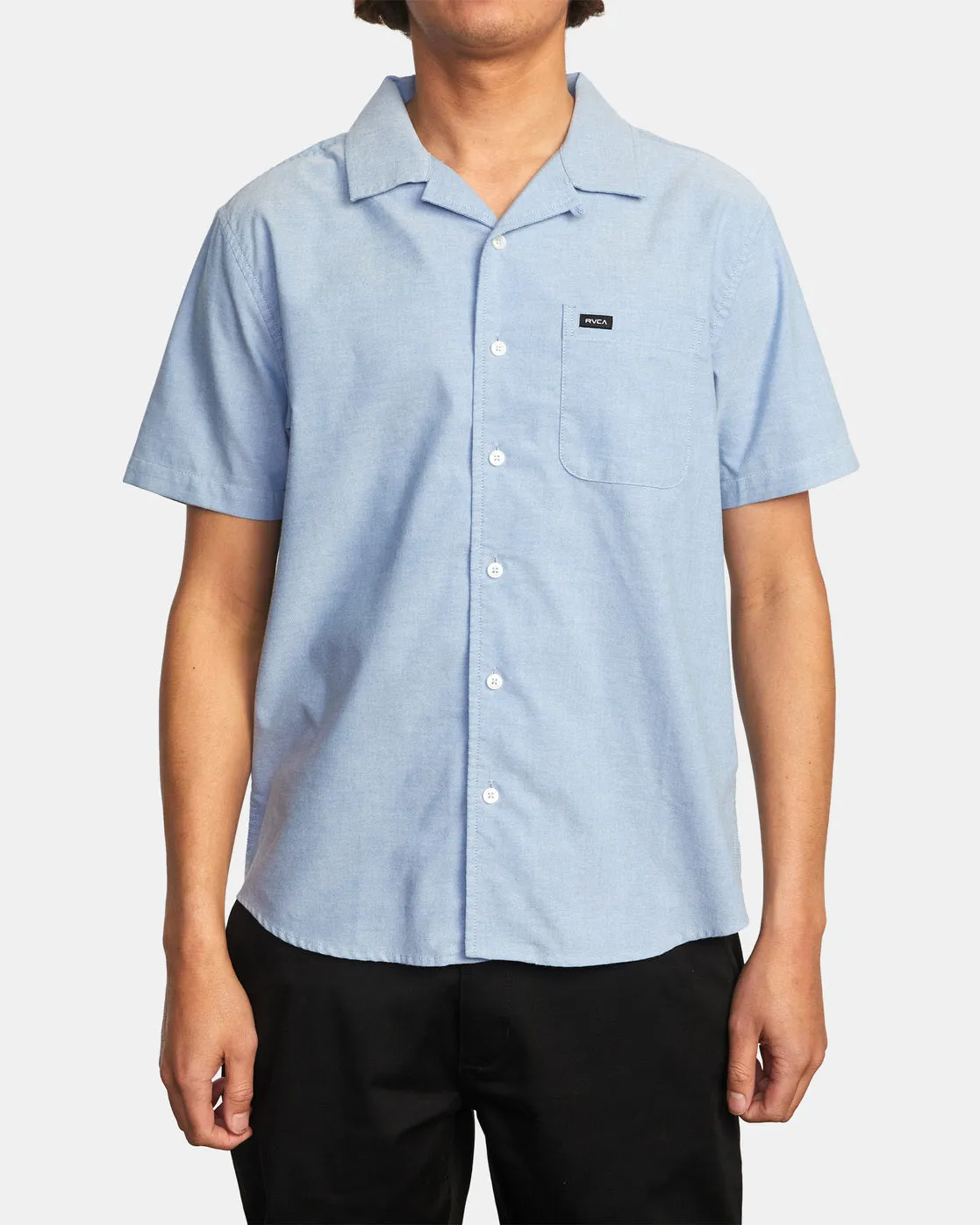 That'll Do Camp Short Sleeve Shirt - Oxford Blue