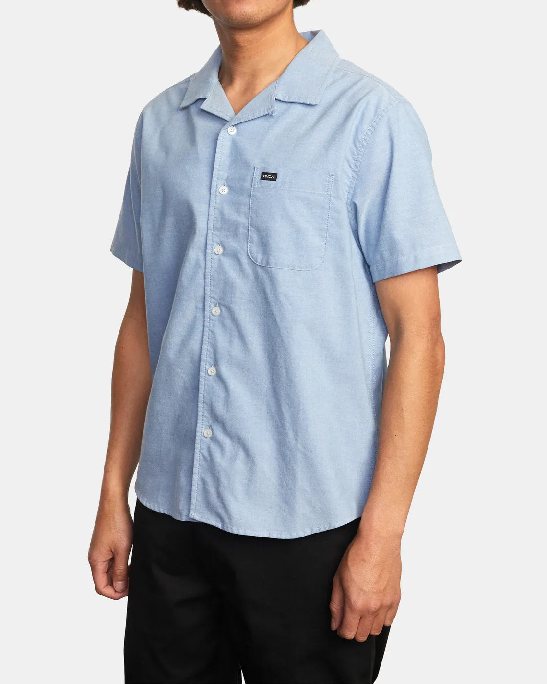 That'll Do Camp Short Sleeve Shirt - Oxford Blue