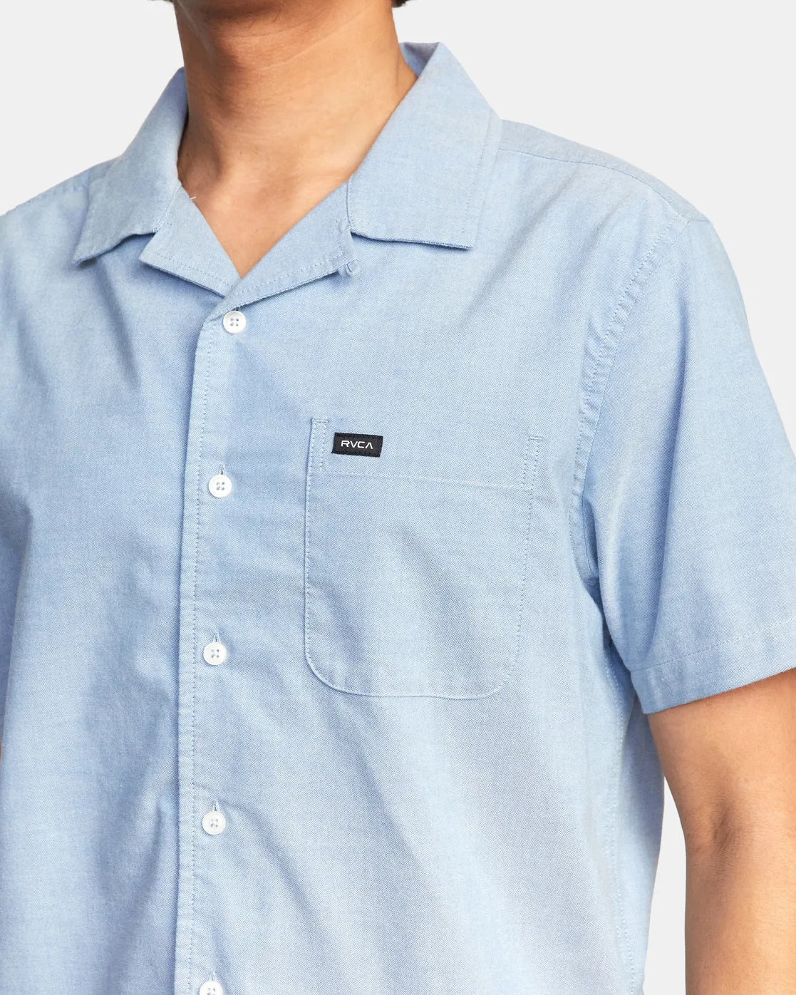 That'll Do Camp Short Sleeve Shirt - Oxford Blue