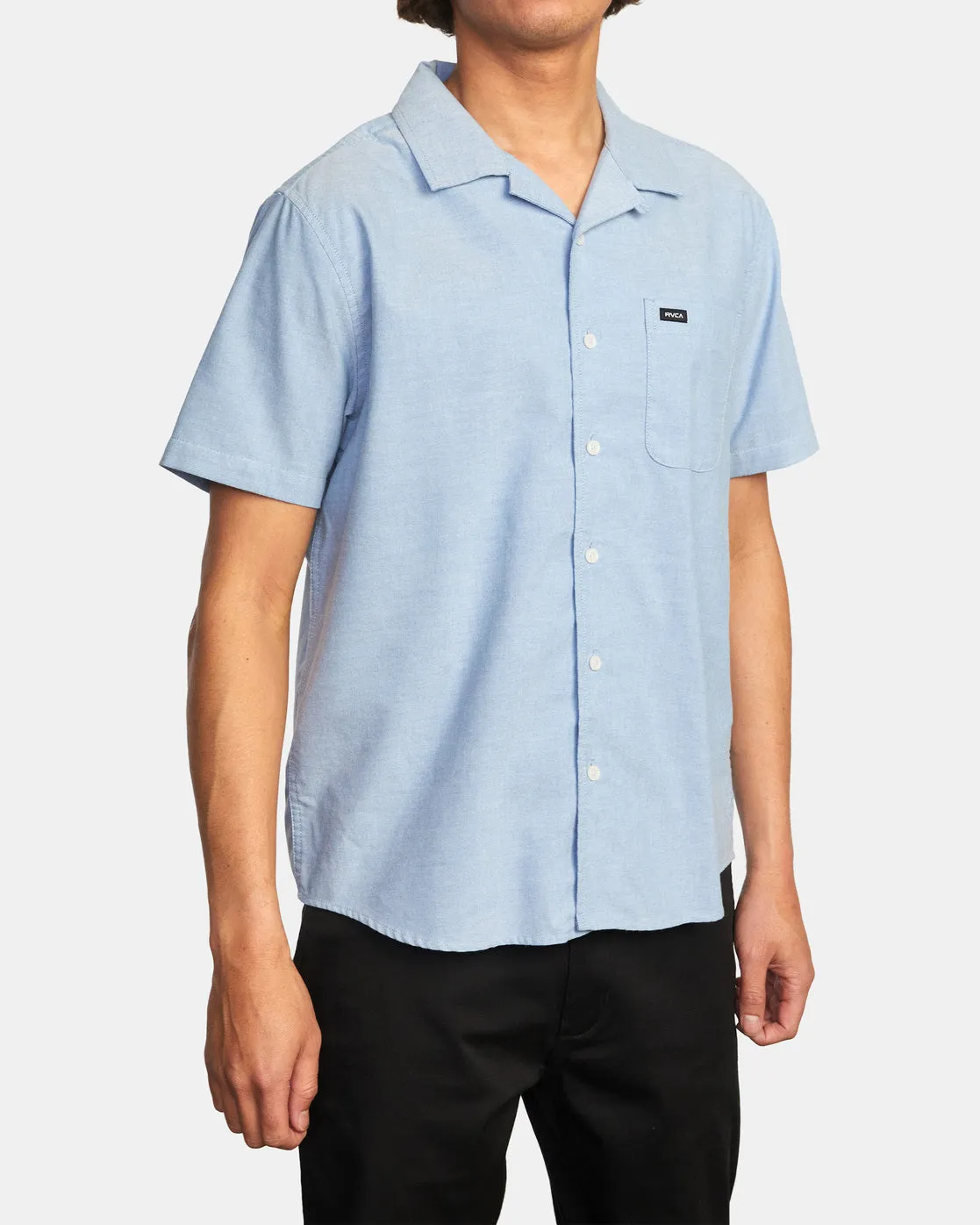 That'll Do Camp Short Sleeve Shirt - Oxford Blue