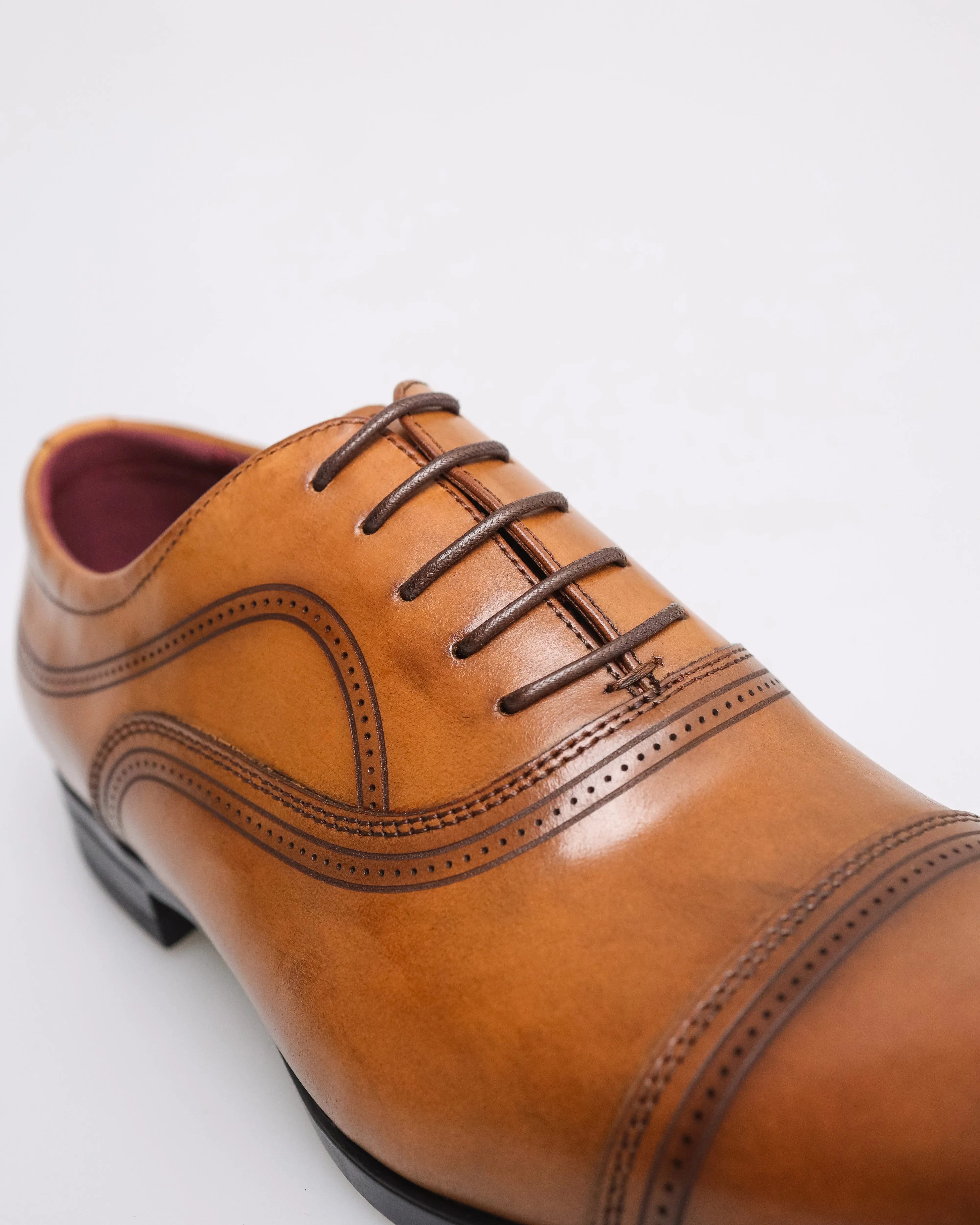 Tomaz HF030 Men's Cap Toe Oxford (Tan)