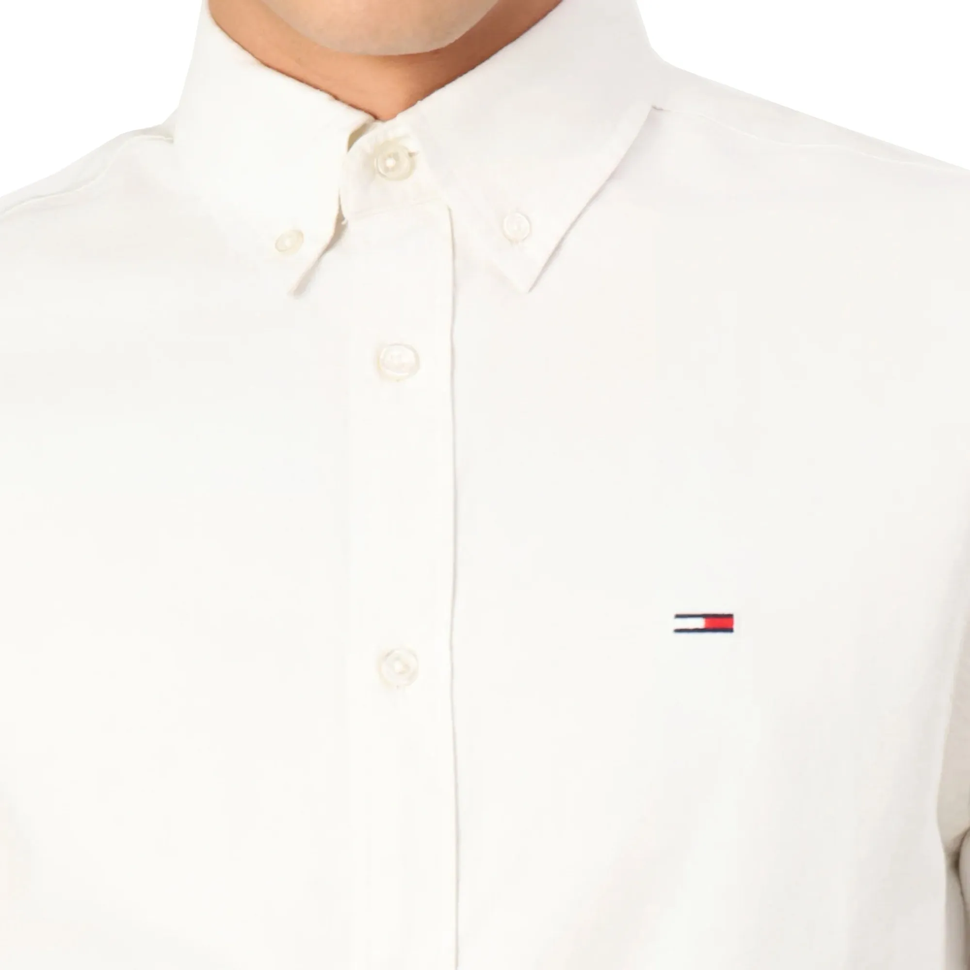 Tommy Jeans Regular Oxford Shirt Ecru