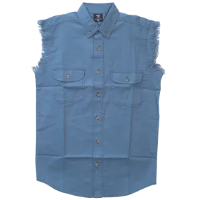 VB701 - Mens Cutoffs Light Blue Shirt
