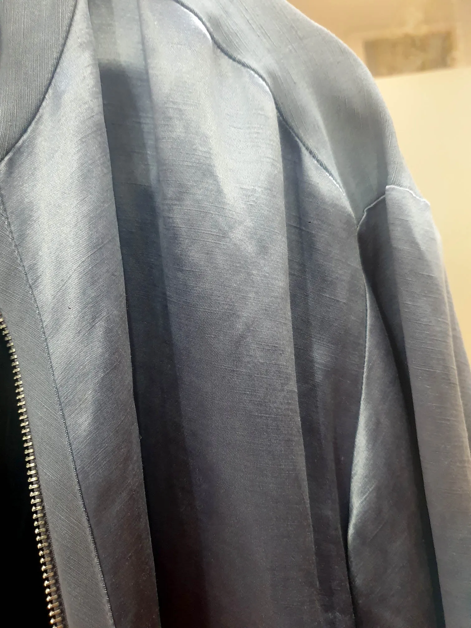 Veronica Main blue bomber jacket size 16