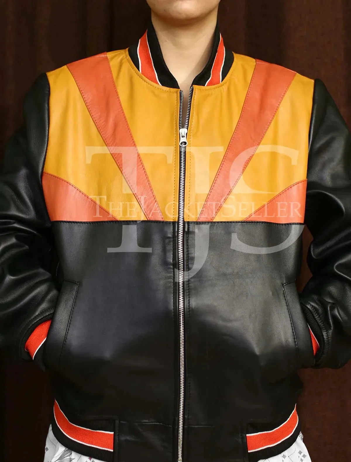 Women Leather Rising Sun Jacket