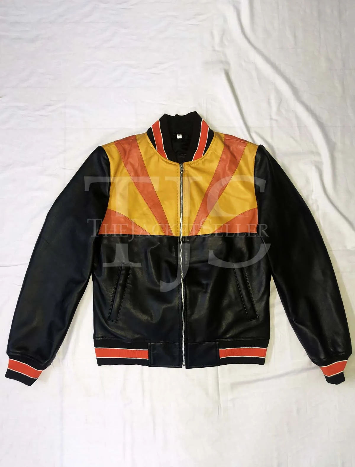 Women Leather Rising Sun Jacket