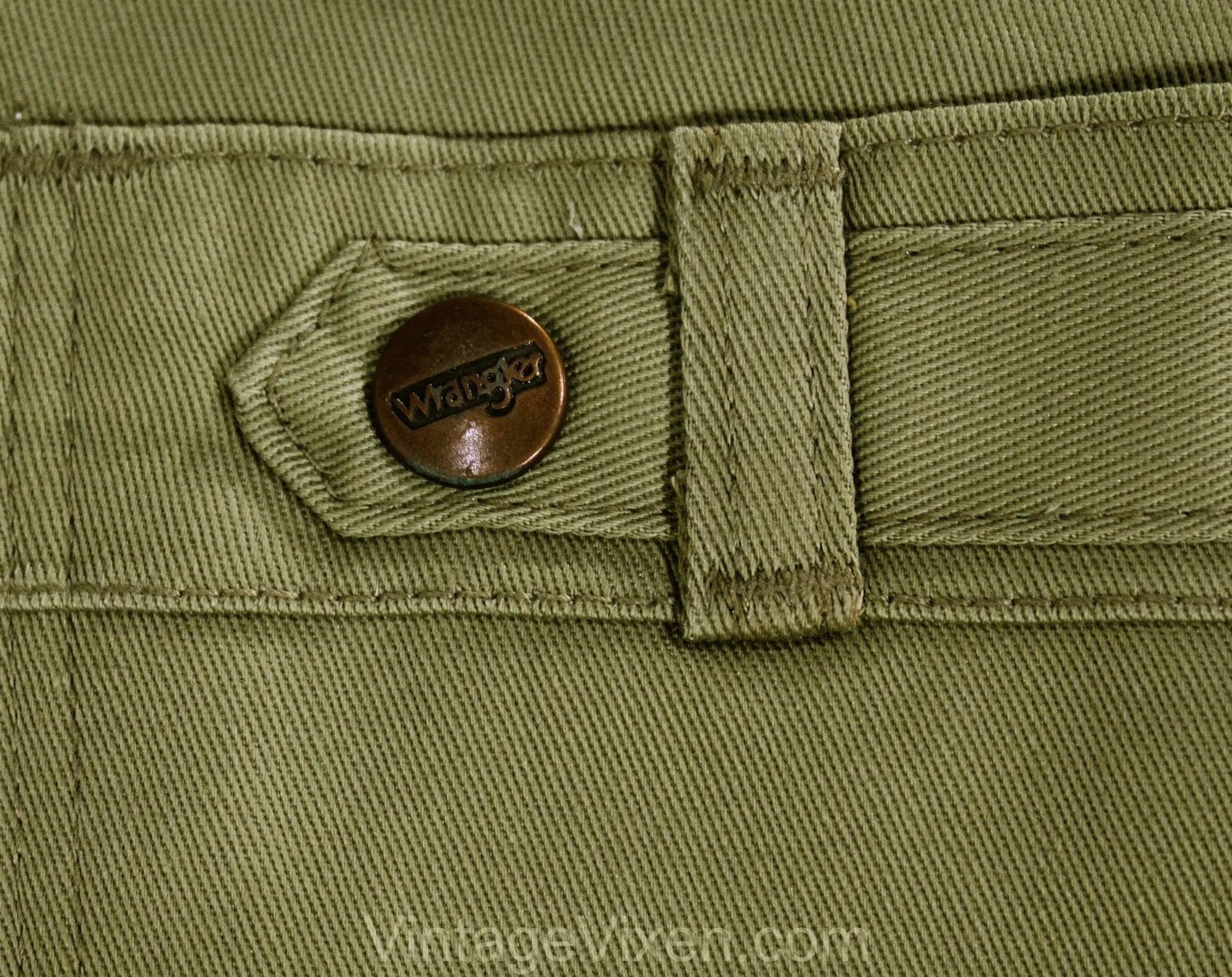 XXS Mens 1970s Pant - Khaki Tan Men's Pant Can Be Unisex Ladies Size 0 - Cotton Wide Leg Trouser 70s 80s Wrangler Deadstock - Teen Size 16